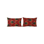 Özbek Baskılı Kırlent Kılıfı 2'li Set 38 x 57 cm