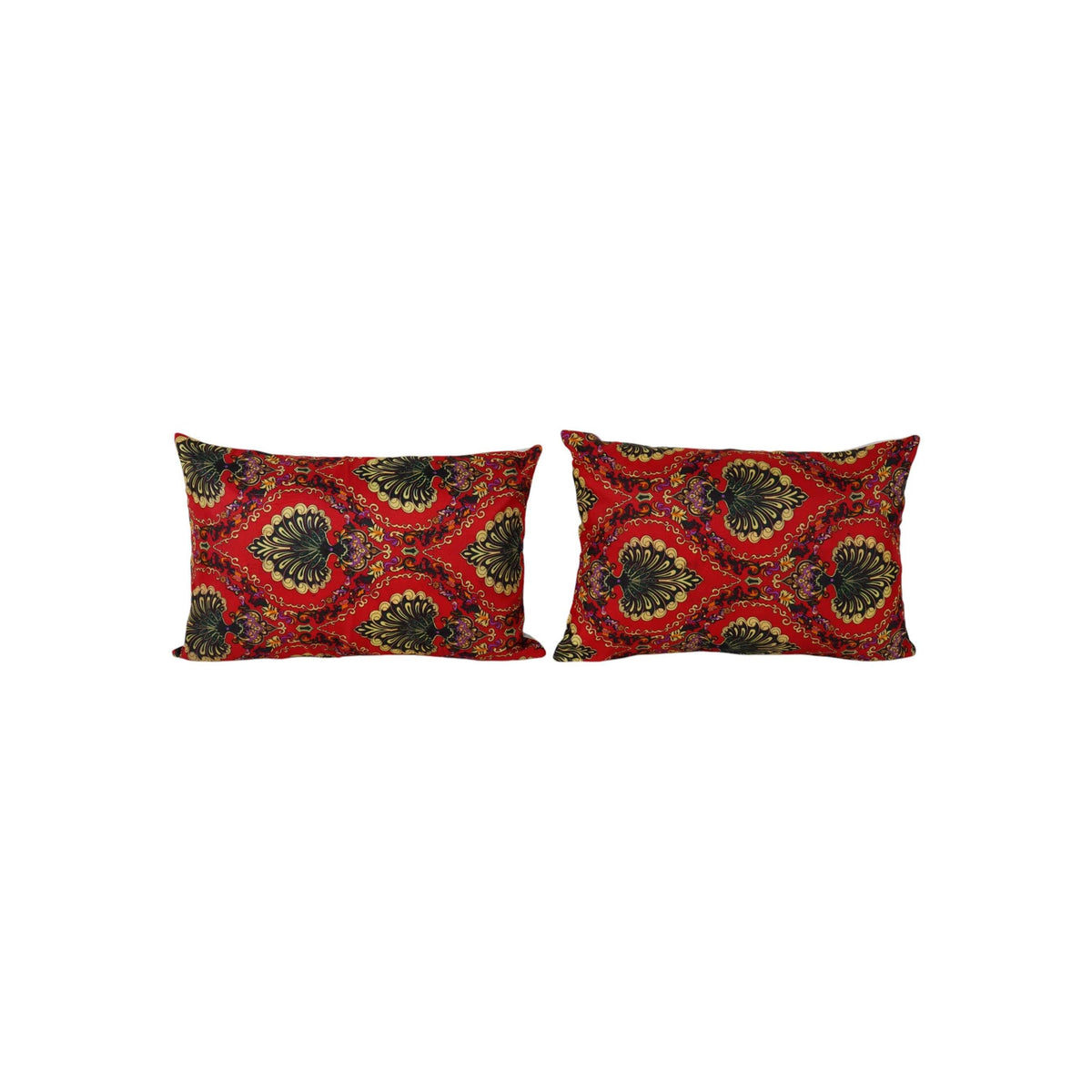 Özbek Baskılı Kırlent Kılıfı 2'li Set 38 x 57 cm