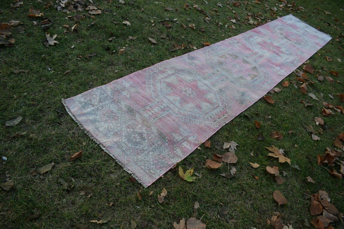 Vintage Herki Halı Yolluk 79 x 398 cm