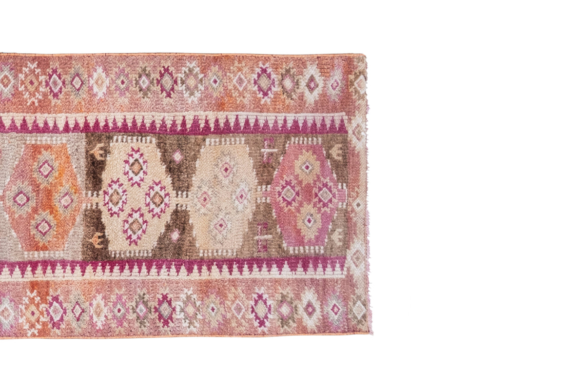 Vintage Kürt Halı Yolluk 81 x 316 cm