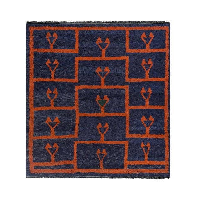 Vintage Türk Tulu Halı 183 x 189 cm
