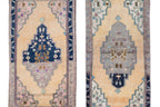 Vintage Türk Yastık Halı 2'li Set 50 x 100 cm