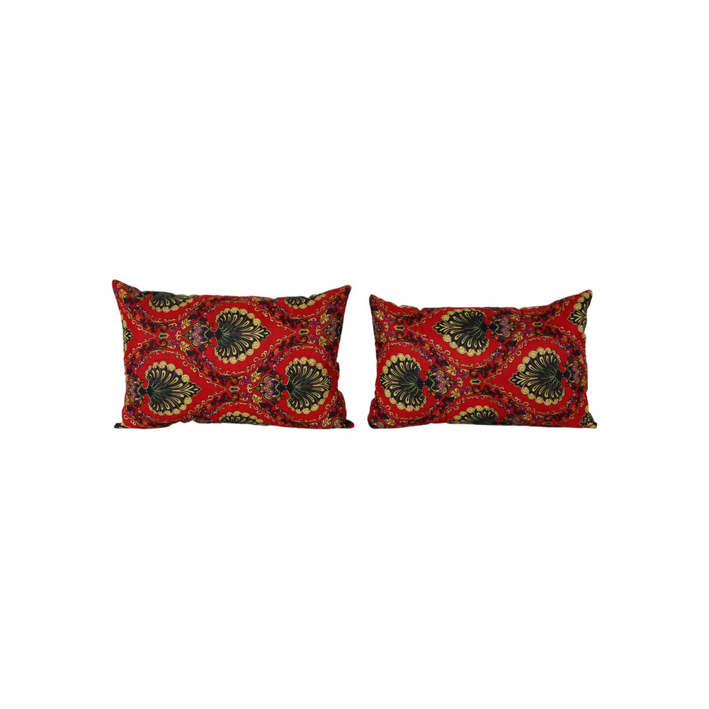 Özbek Baskılı Kırlent Kılıfı 2'li Set 37 x 57 cm