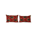 Özbek Baskılı Kırlent Kılıfı 2'li Set 37 x 57 cm