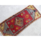 Vintage Uşak Halı 46 x 109 cm