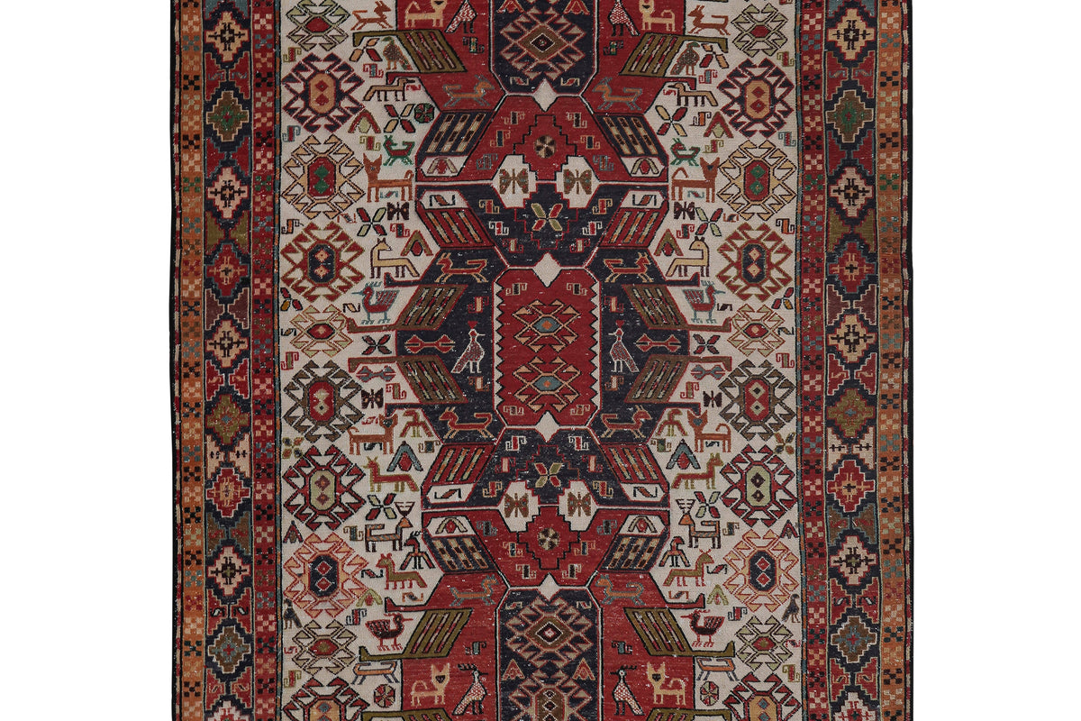 Vintage Sumak Kilim 123 x 193 cm