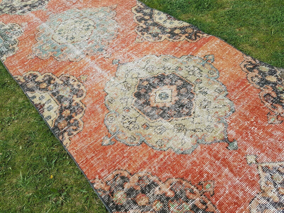 Vintage Türk Halı Yolluk 89 x 391 cm