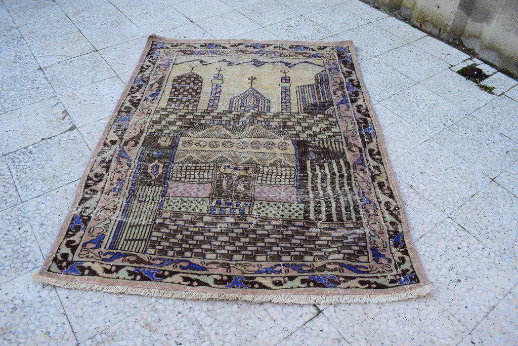 Vintage Türk Halı 107 x 150 cm