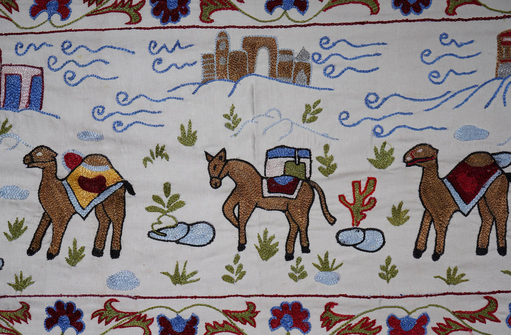 El İşlemesi Suzani Yolluk 51 x 190 cm