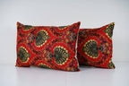 Özbek Baskılı Kırlent Kılıfı 2'li Set 37 x 57 cm