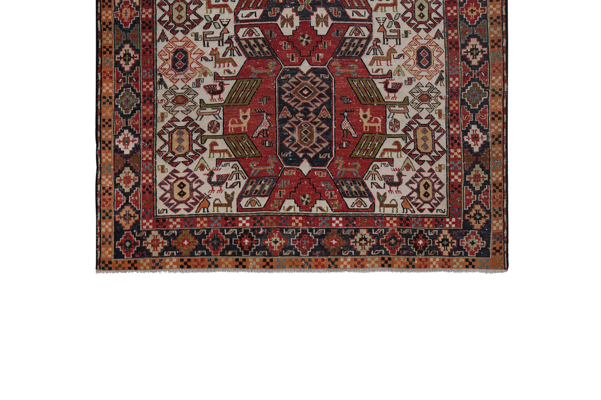 Vintage Sumak Kilim 123 x 193 cm