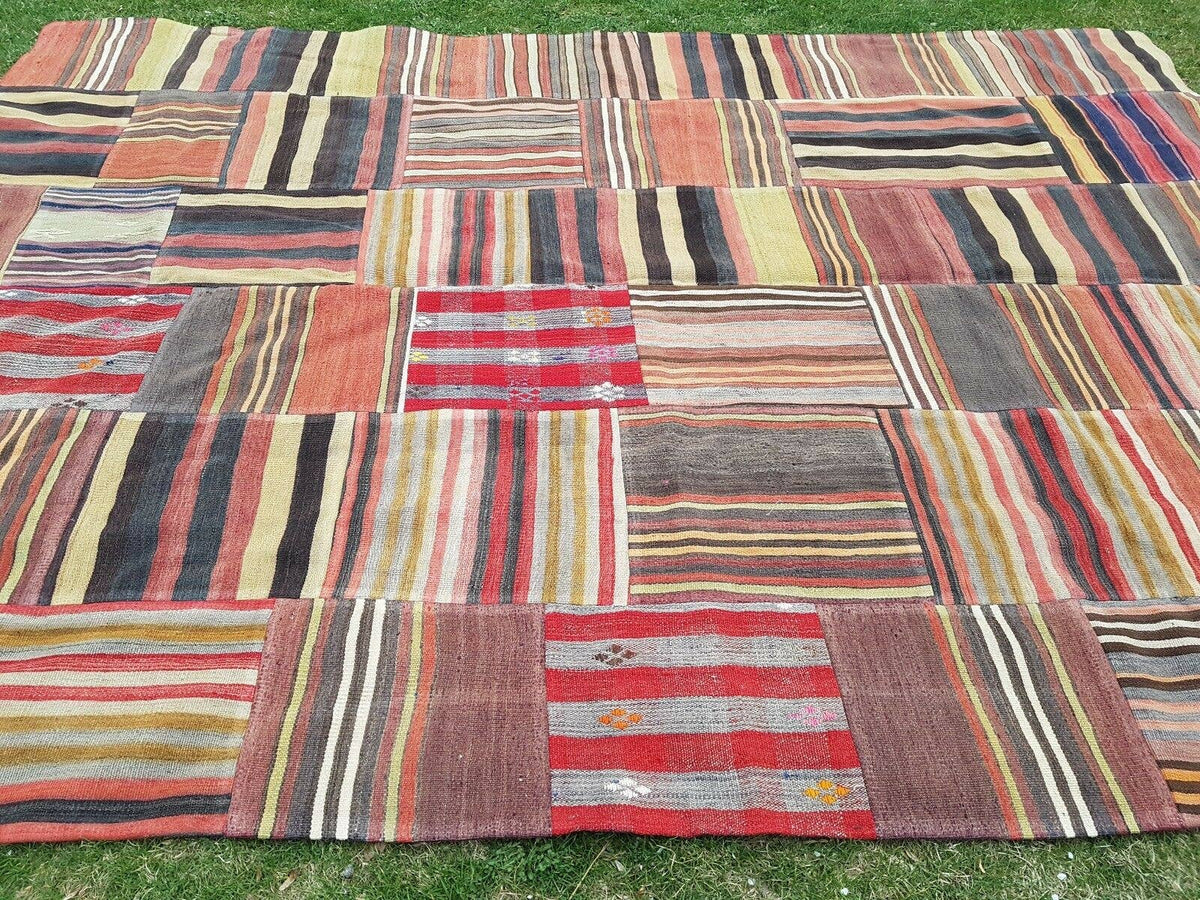 Vintage Patchwork Kilim 215 x 300 cm