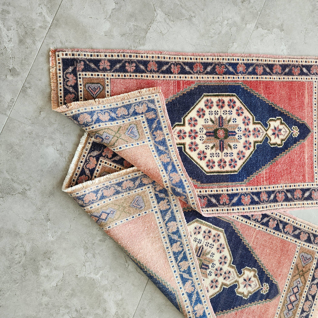 Vintage Uşak Yastık Halı 2'li Set 57 x 100 cm