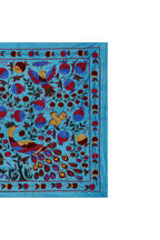 Tavus Kuşu Desenli Suzani Duvar Örtüsü 103 x 183 cm