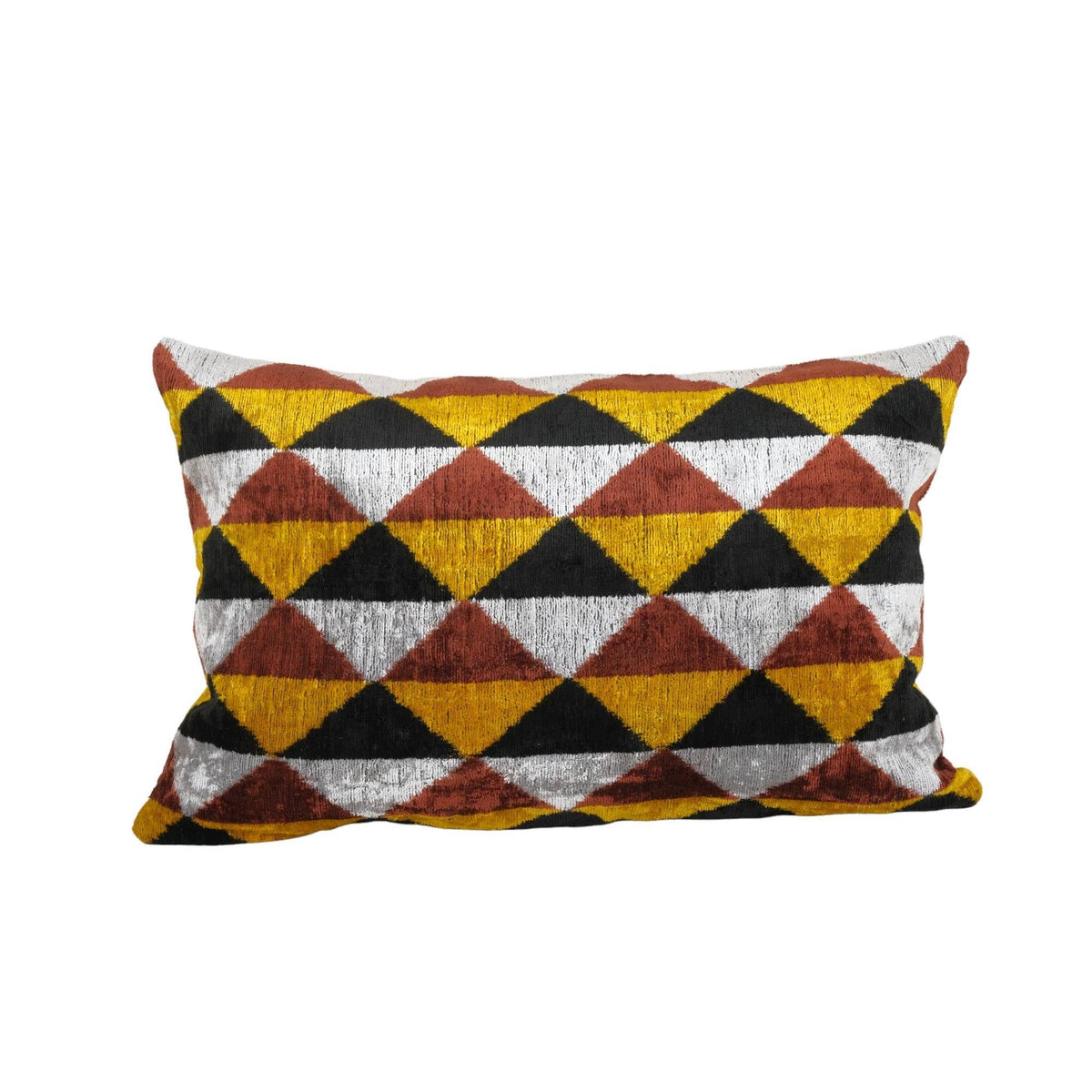 İpek Ikat Kadife Kırlent Kılıfı 2'li Set 40 x 60 cm
