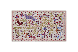 Tavus Kuşu Desenli Suzani Duvar Örtüsü 108 x 184 cm