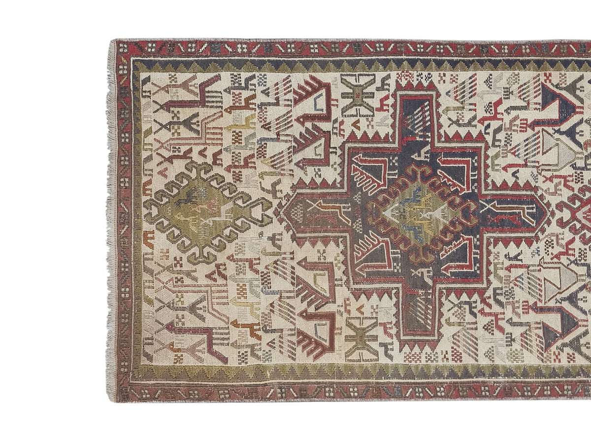 Vintage Sumak Kilim 72 x 194 cm