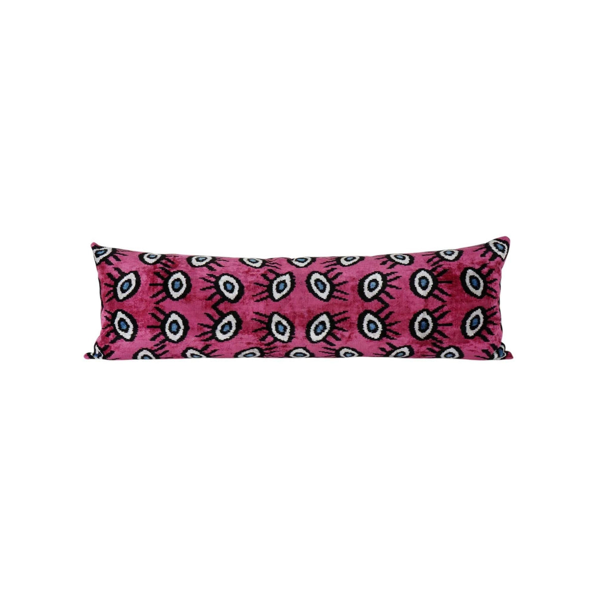 İpek Ikat Kadife Kırlent Kılıfı 2'li Set 40 x 120 cm