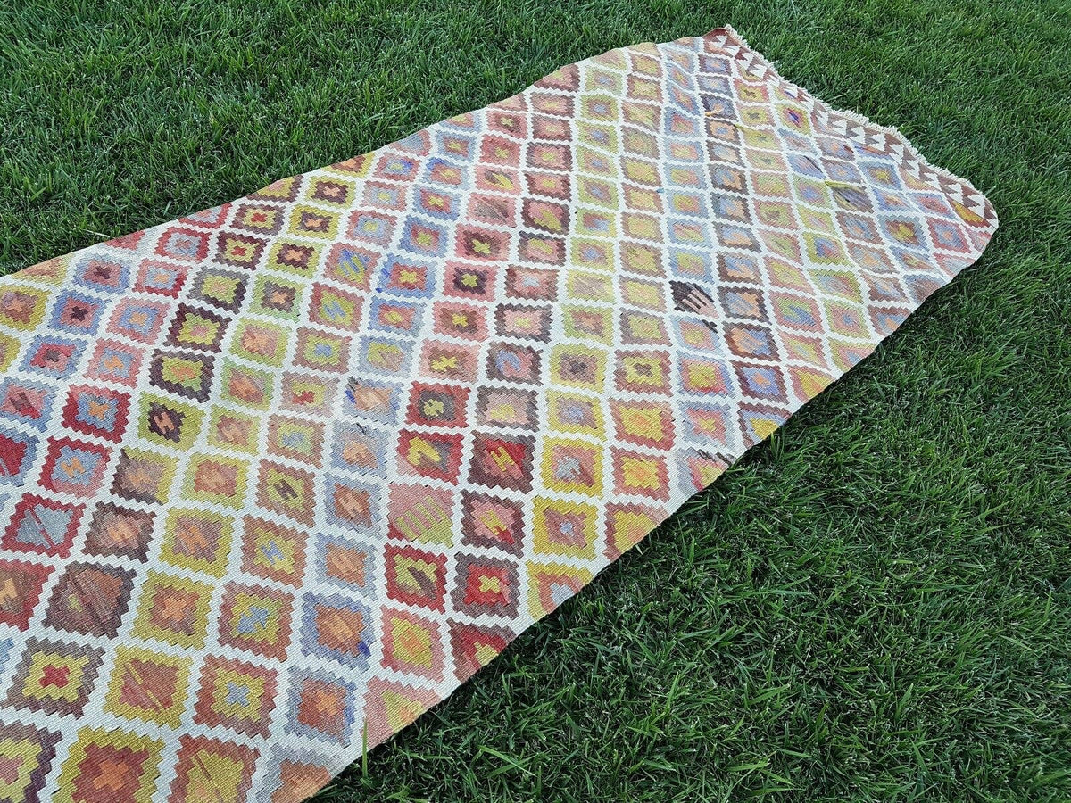 Vintage Türk Halı Yolluk 100 x 495 cm