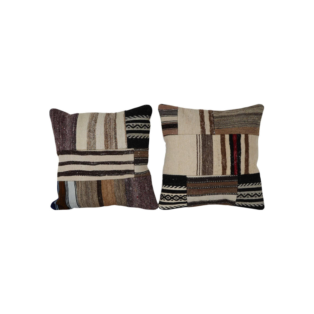 Patchwork Kırlent Kılıfı 2'li Set 50 x 50 cm