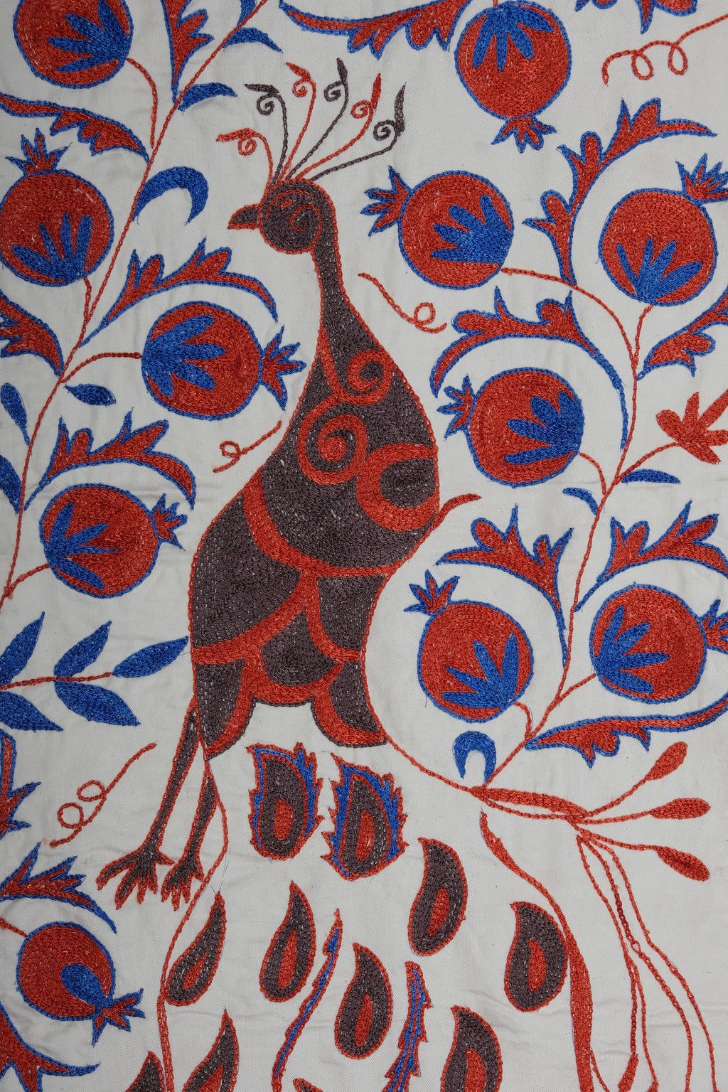 Kuş Desenli Suzani Duvar Örtüsü 109 x 186 cm