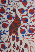 Kuş Desenli Suzani Duvar Örtüsü 109 x 186 cm
