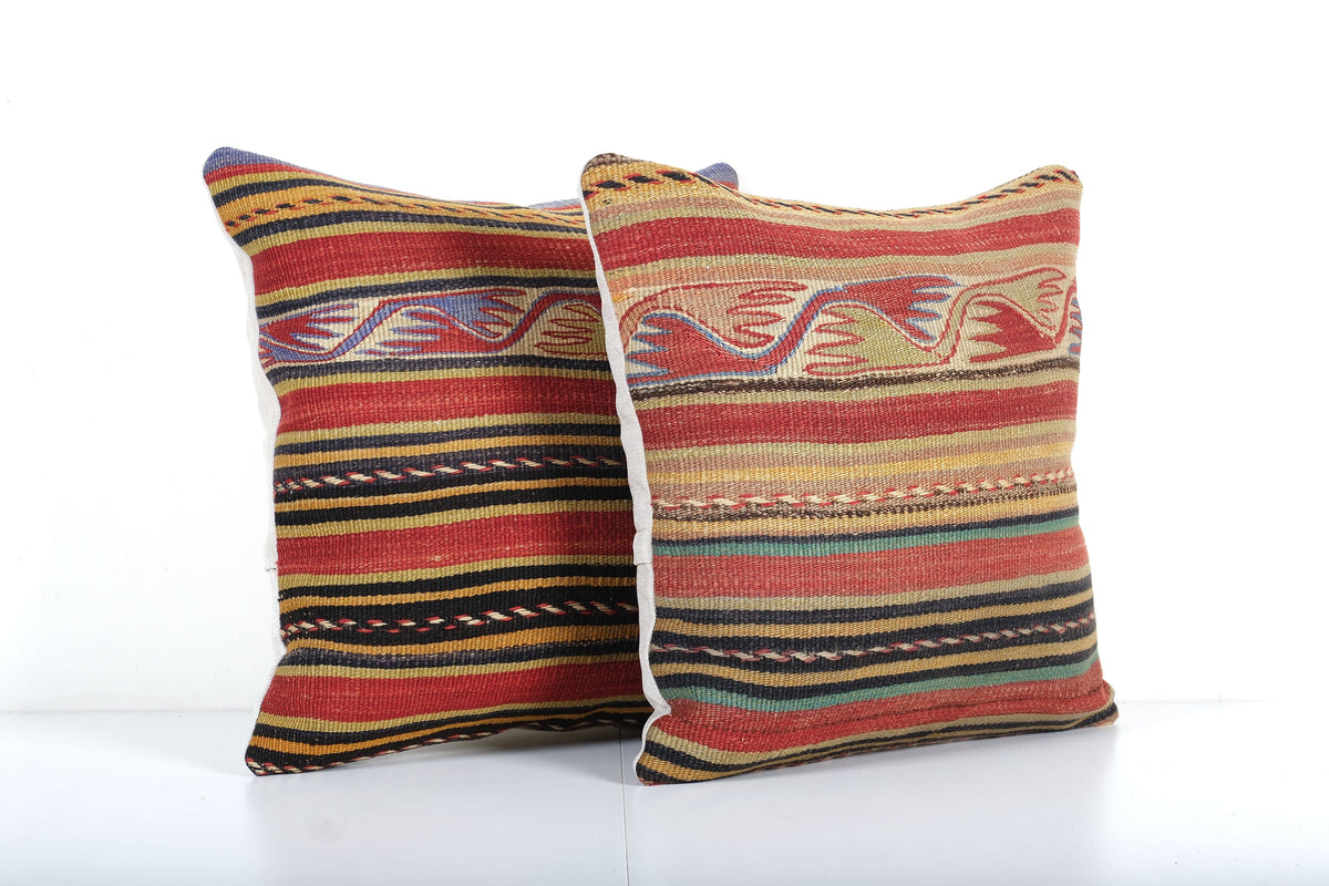 Kilim Kırlent Kılıfı 2'li Set 45 x 45 cm