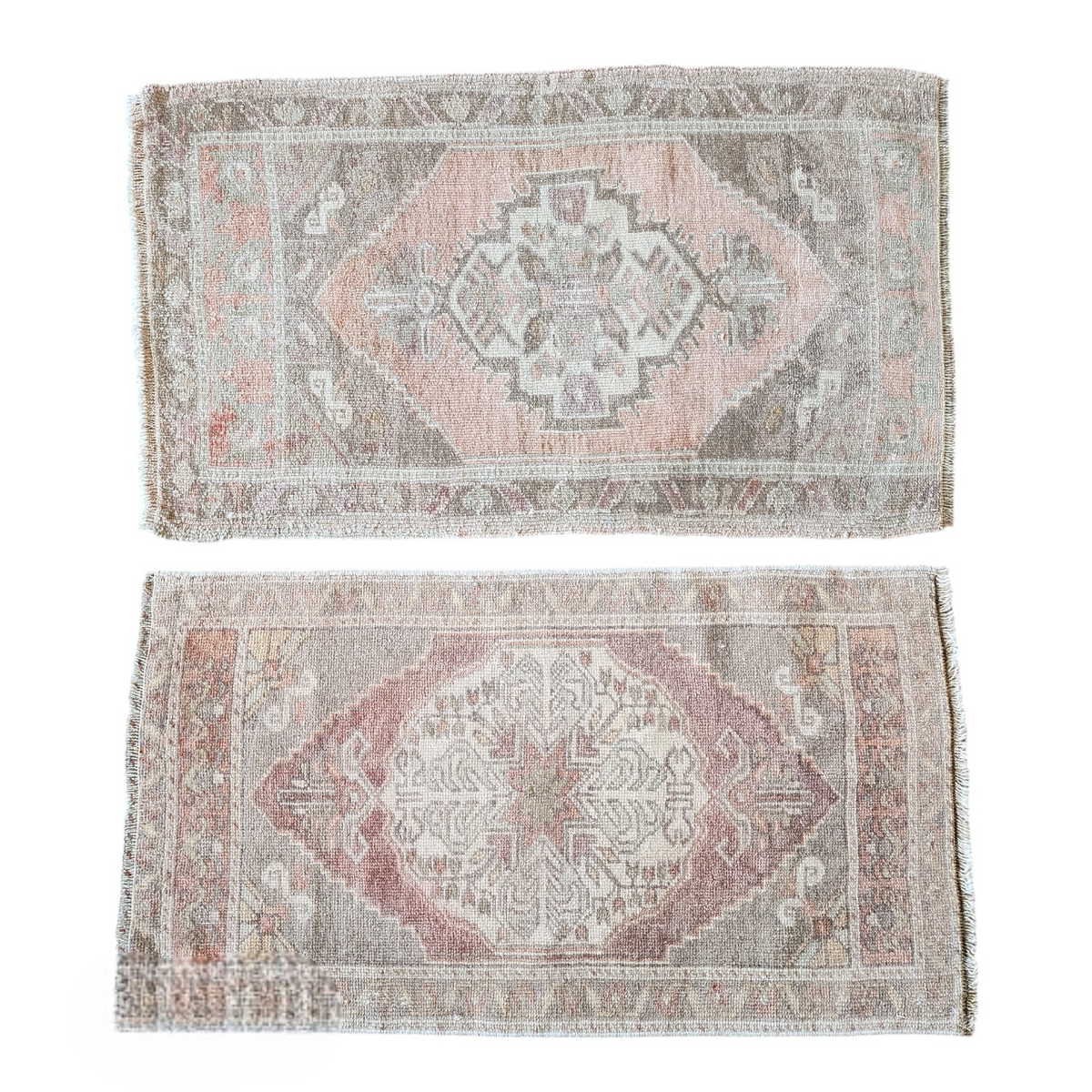 Vintage Türk Yastık Halı 2'li Set 54 x 97 cm