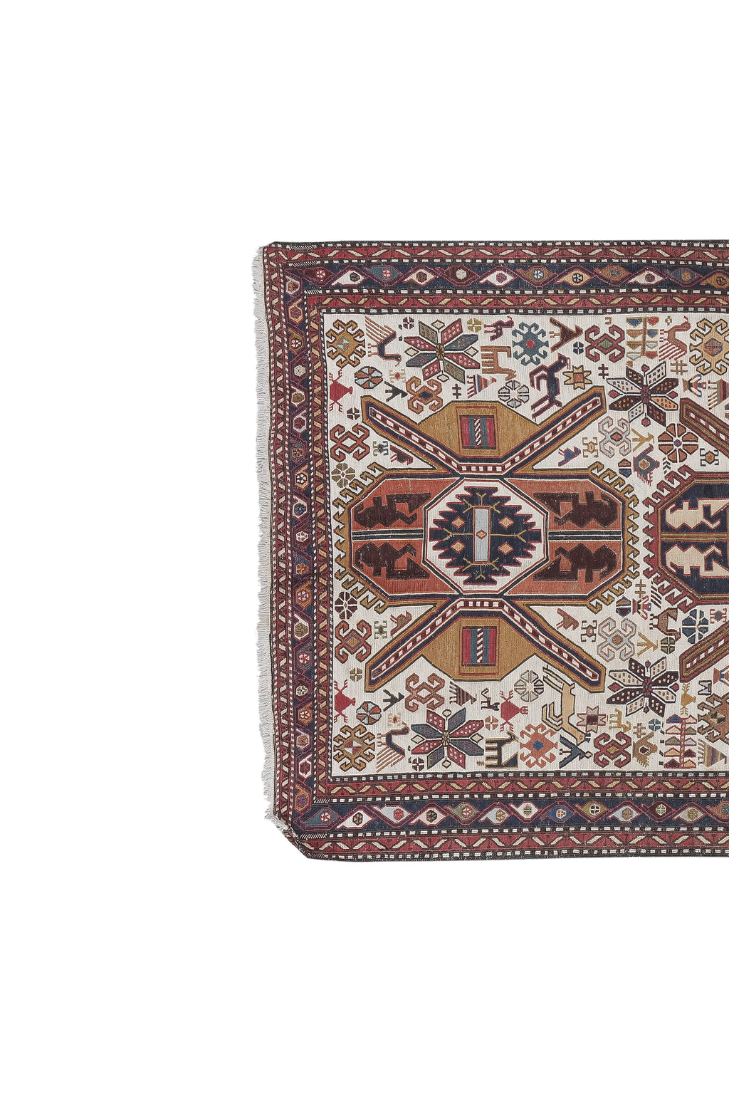Vintage Türk Sumak Halı 107 x 192 cm