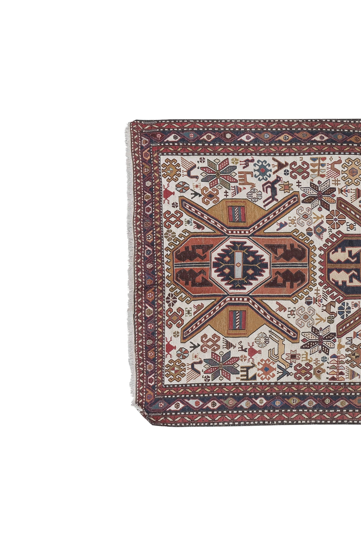 Vintage Türk Sumak Halı 107 x 192 cm