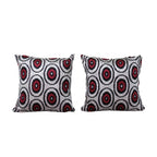 İpek Ikat Kadife Kırlent Kılıfı 2'li Set 46 x 47 cm