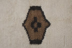 Vintage Türk Damalı Tulu Halı 142 x 213 cm