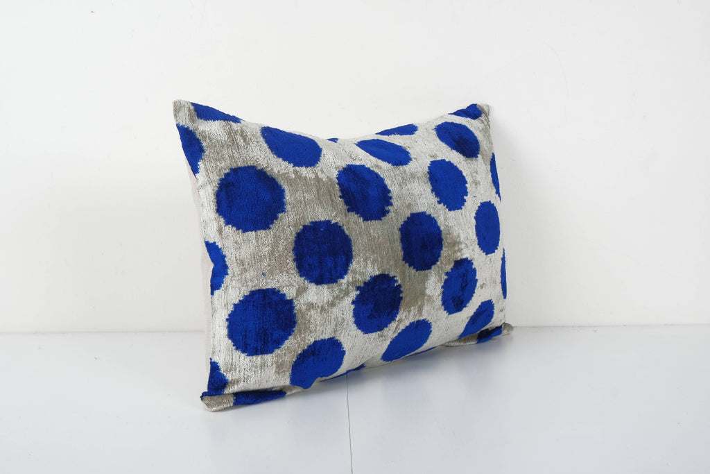İpek Ikat Kadife Kırlent Kılıfı 40 x 60 cm