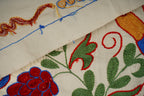 Kuş Desenli Suzani Duvar Örtüsü 44 x 96 cm