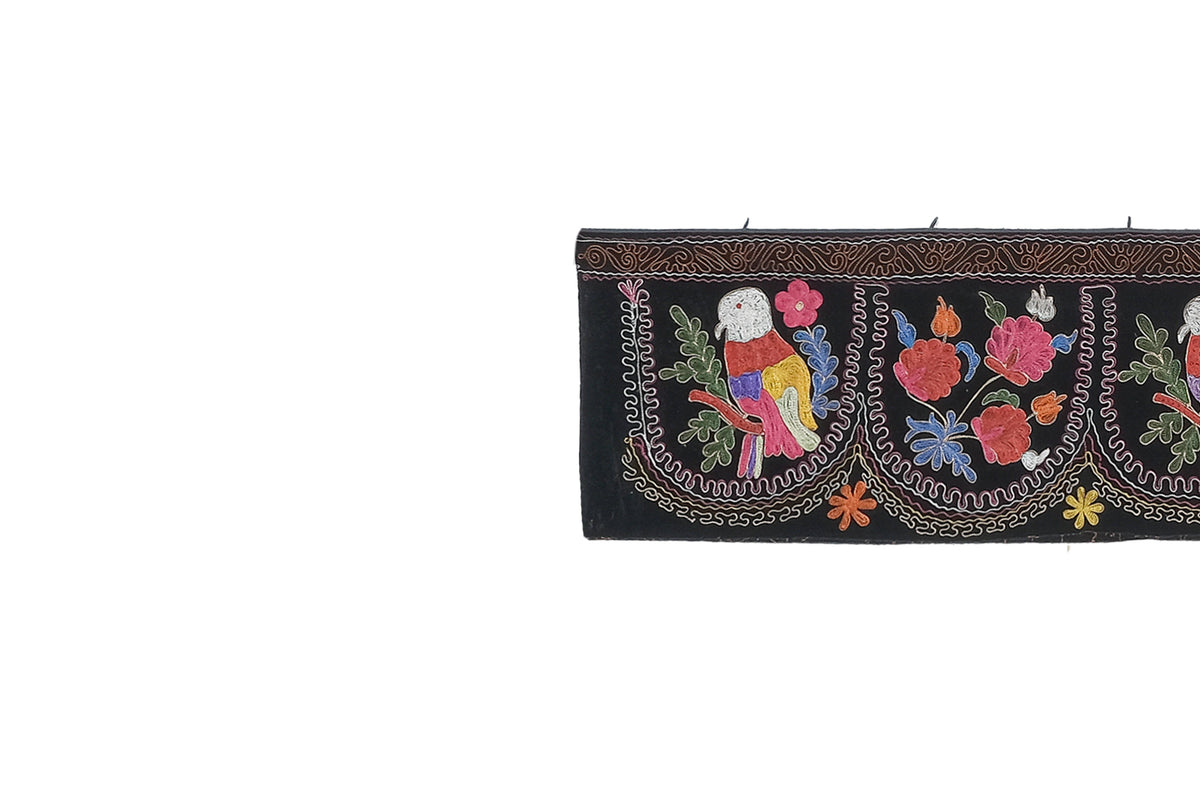 Papağan Desenli Suzani Yolluk 47 x 377 cm