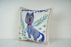 Kedi Desenli Suzani Kırlent Kılıfı 46 x 46 cm