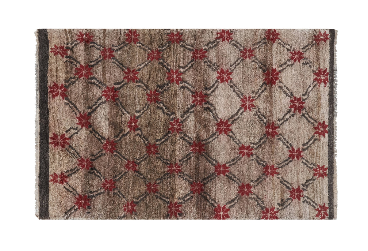 Vintage Türk Tulu Halı 127 x 215 cm