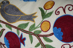 Kuş Desenli Suzani Kırlent Kılıfı 42 x 85 cm