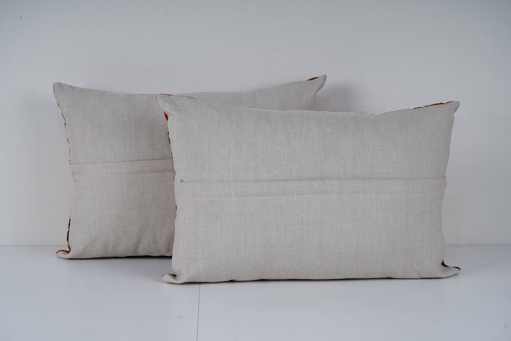 Özbek Baskılı Kırlent Kılıfı 2'li Set 40 x 57 cm