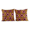 İpek Ikat Kadife Kırlent Kılıfı 2'li Set 60 x 60 cm