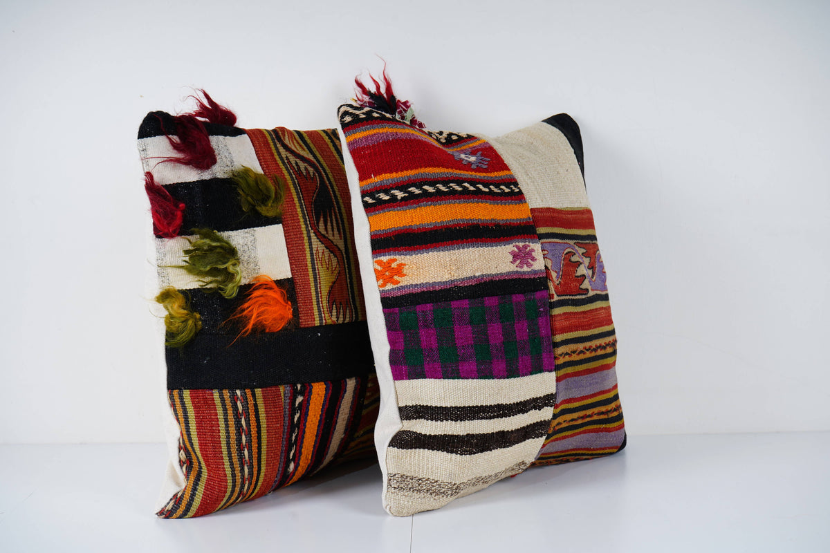 Patchwork Kırlent Kılıfı 50 x 50 cm