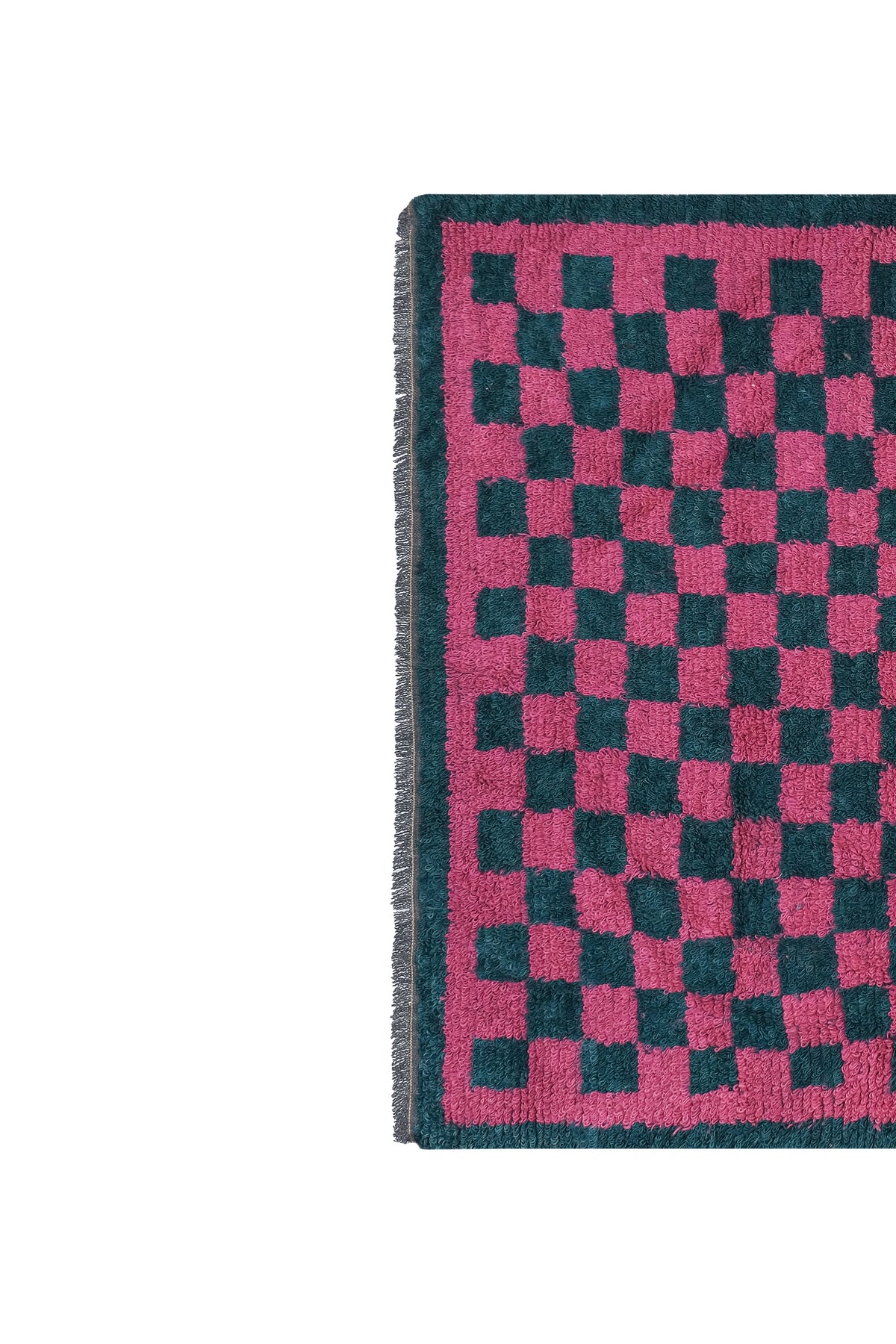 Vintage Türk Damalı Tulu Halı 144 x 190 cm