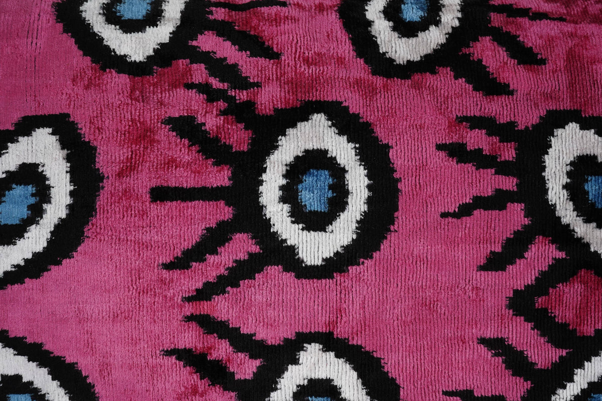 İpek Ikat Kadife Kırlent Kılıfı 2'li Set 40 x 60 cm