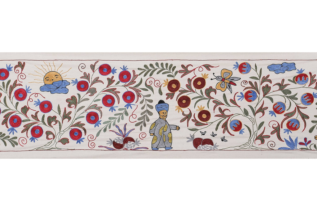 El İşlemesi Suzani Yolluk 50 x 185 cm