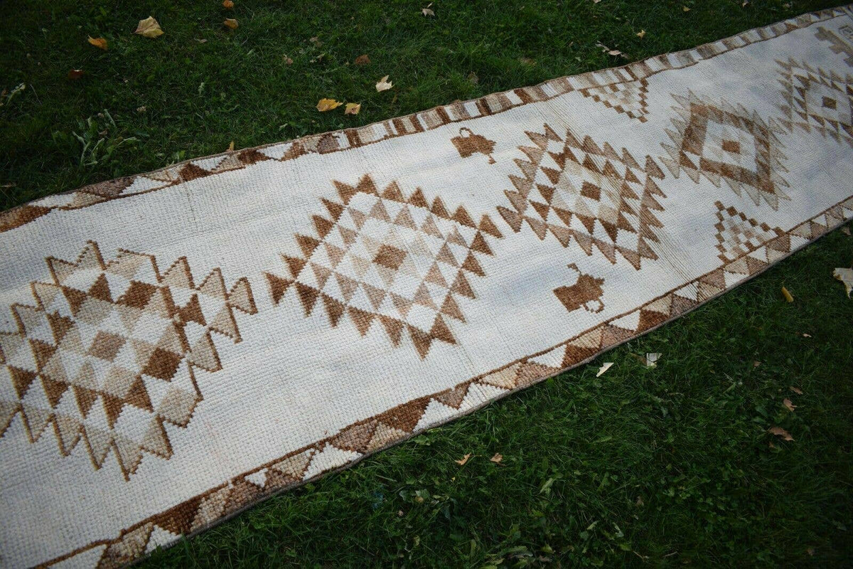 Vintage Herki Halı Yolluk 90 x 404 cm