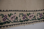 Vintage Aubusson Çiçek Desenli Kilim 160 x 250 cm
