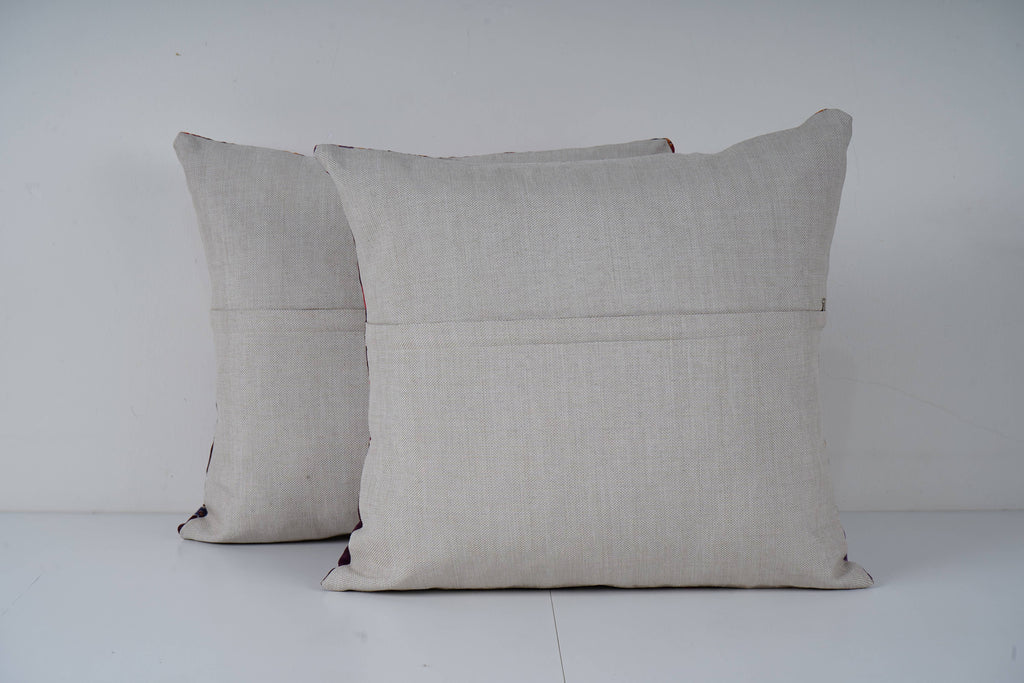 Özbek Baskılı Kırlent Kılıfı 2'li Set 48 x 48 cm