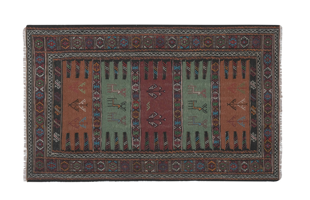Vintage Sumak Kilim 102 x 163 cm