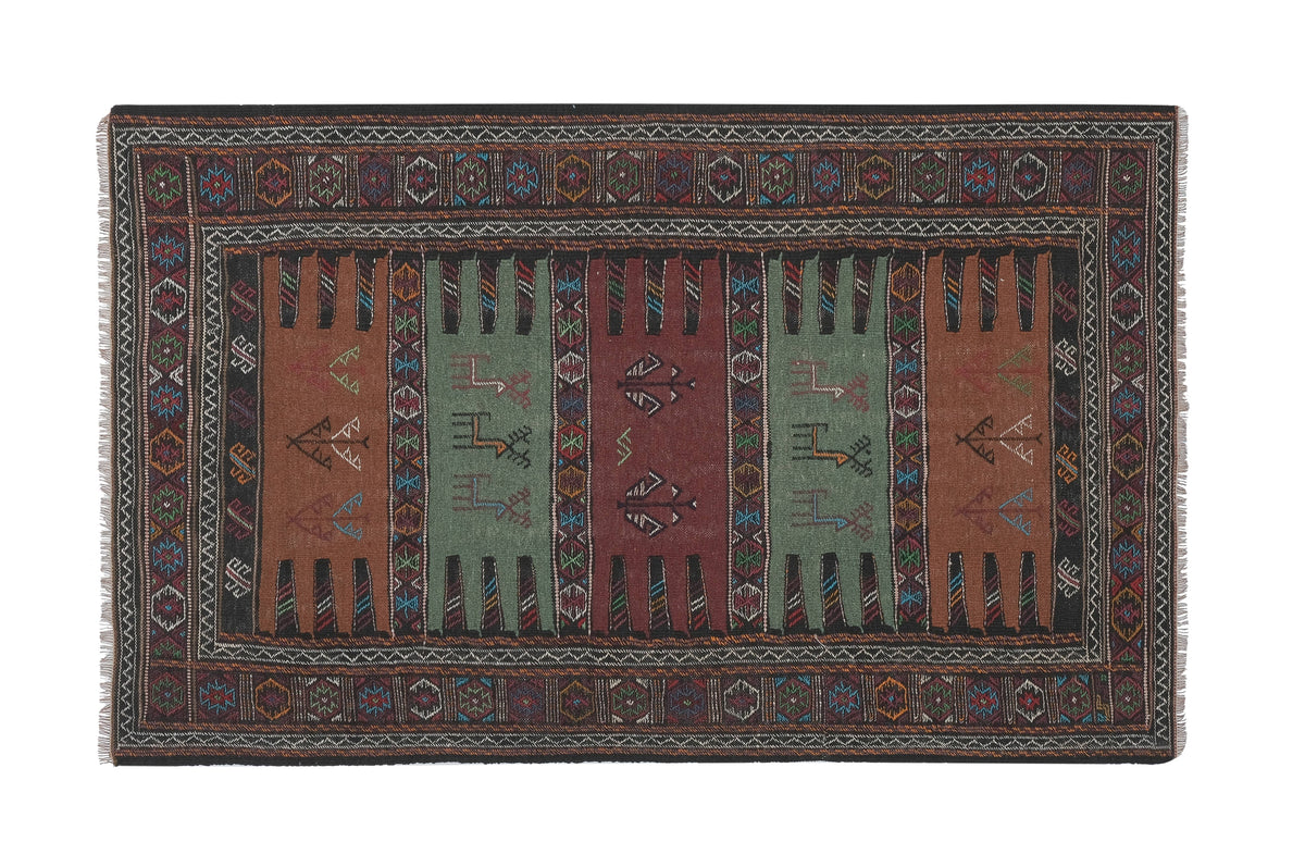 Vintage Sumak Kilim 102 x 163 cm