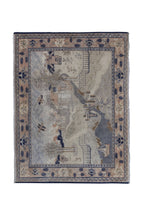 Vintage El İşlemesi Halı 110 x 145 cm